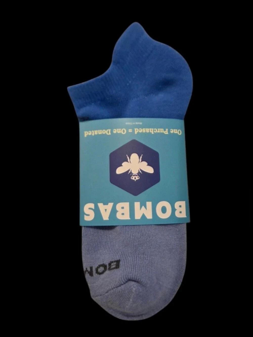 Bombas Medium Ankle Socks Blue & Gray 5 Pair BNWT Unisex Honeycomb Arch Suppor